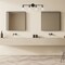 Designers Fountain Ingo 33.5in 4-Light Matte Black Modern Indoor Vanity Light with Clear Ribbed Glass Shade D230M-4B-MB - alternate 2